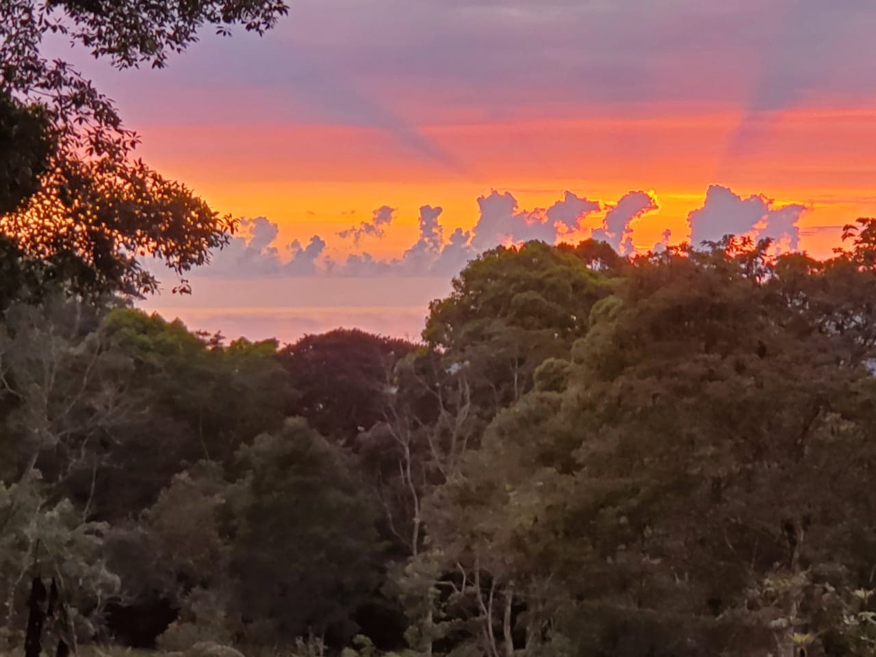 Sunset over the highland boundary